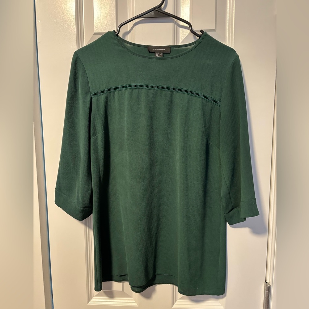 Atmosphere Forest Green Blouse